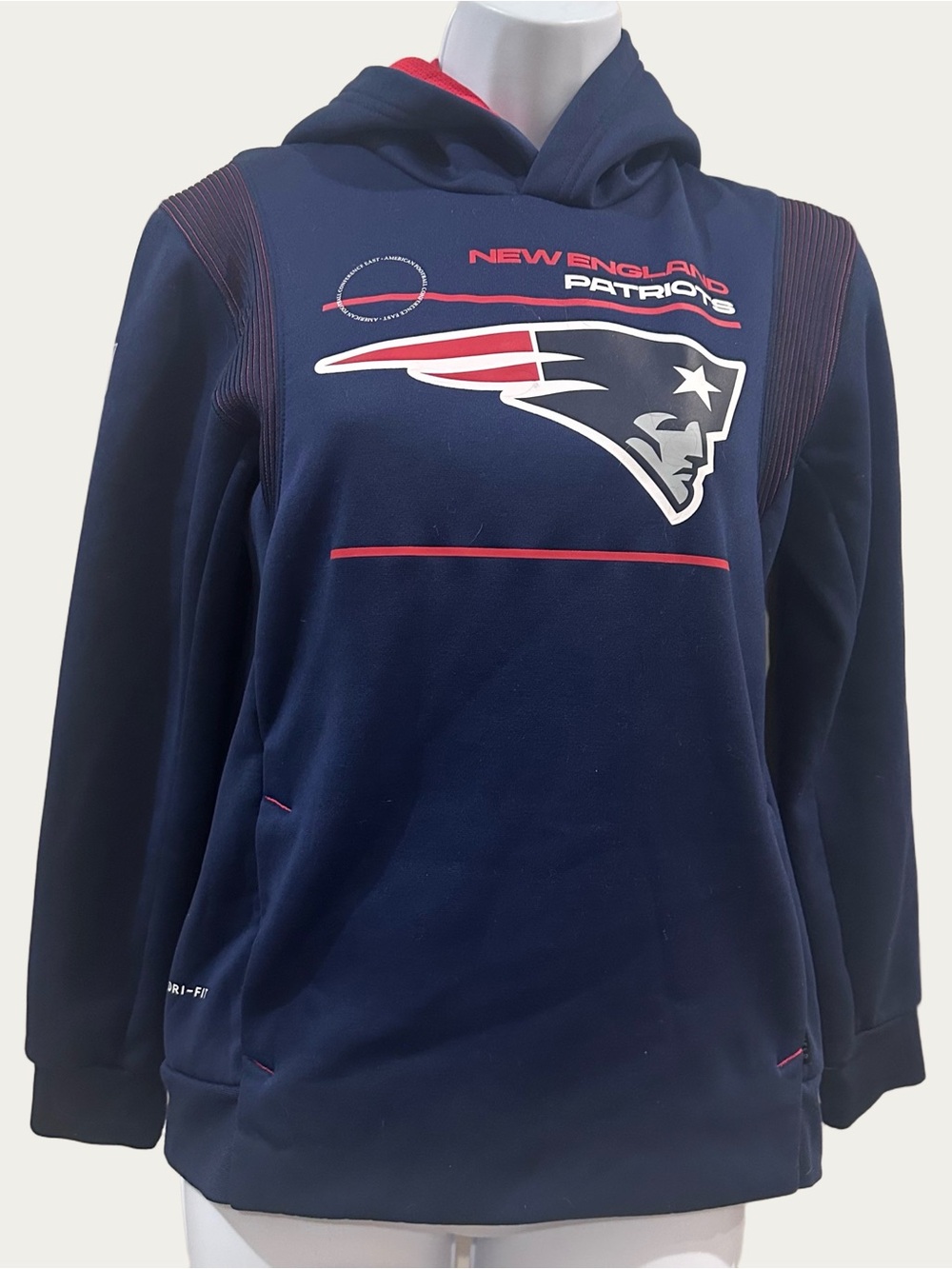 NFL-Nike New England Patriots Dri-fit Hoodie On Field Medium